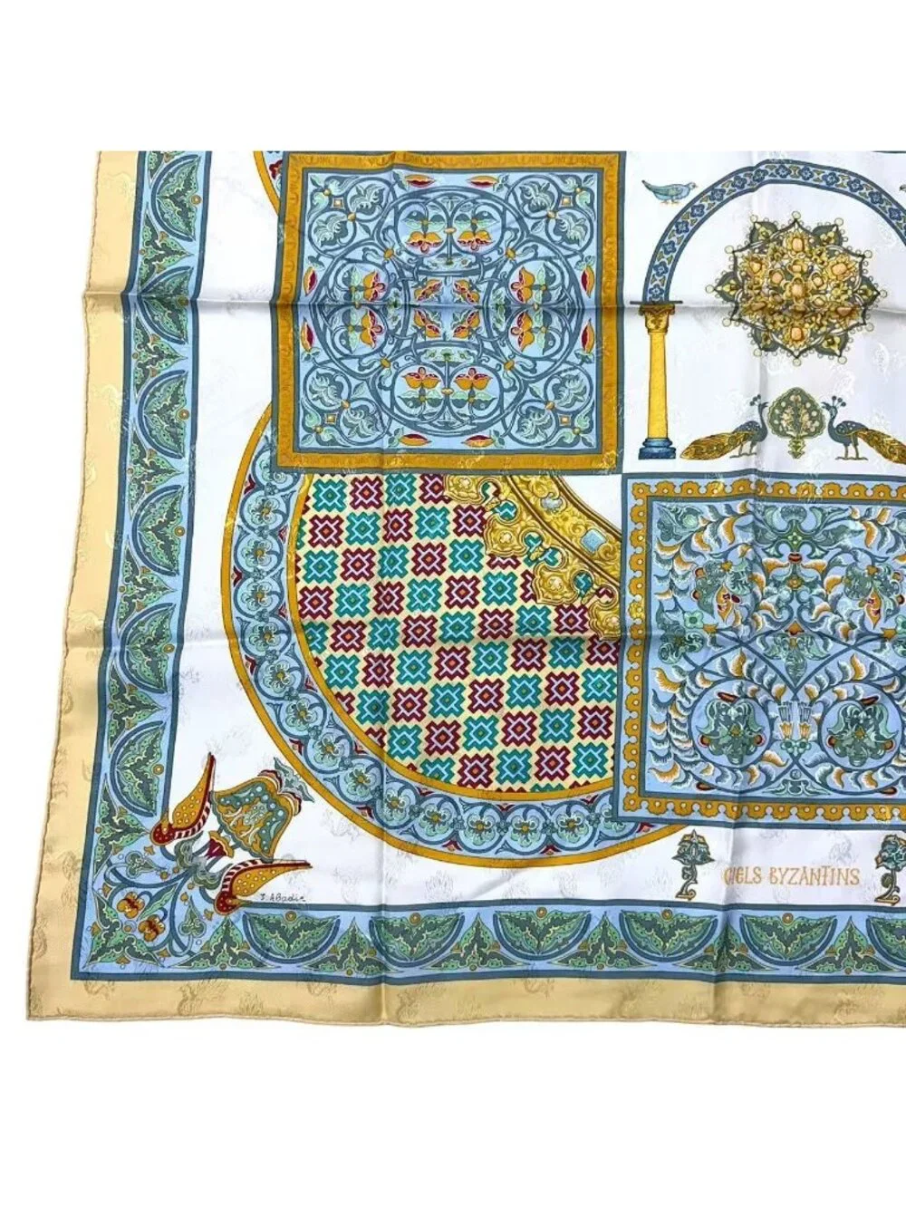 Hermes Scarf Carre 90 Ciels Byzantins Byzantine Sky Silk Multicolor